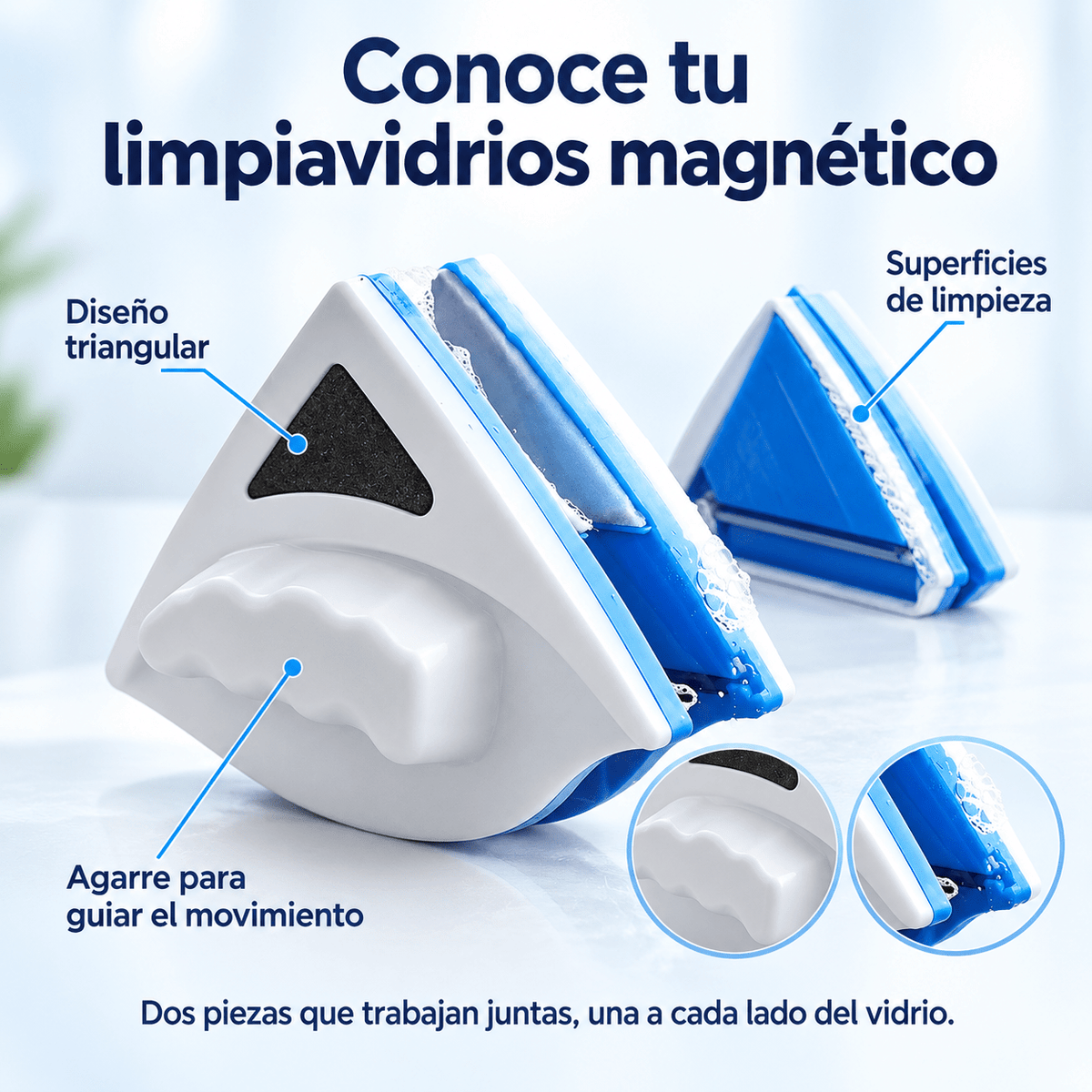 Limpia Vidrios Magnético - Minha loja