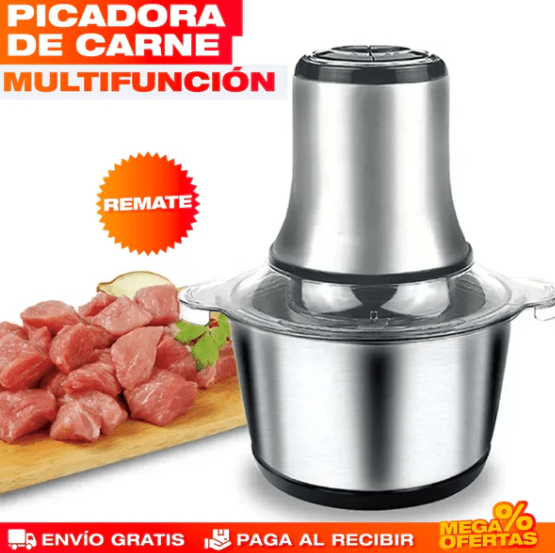 MOLINO PICADOR ELÉCTRICO ACERO INOXIDABLE 🔥2 LITROS🔥 (TAMAÑO GRANDE) - Minha loja
